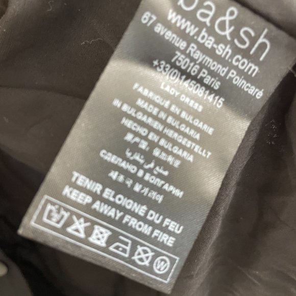 Ba&sh Dress Robe Crew in Black NWT (Size S) - Picture 4 of 8